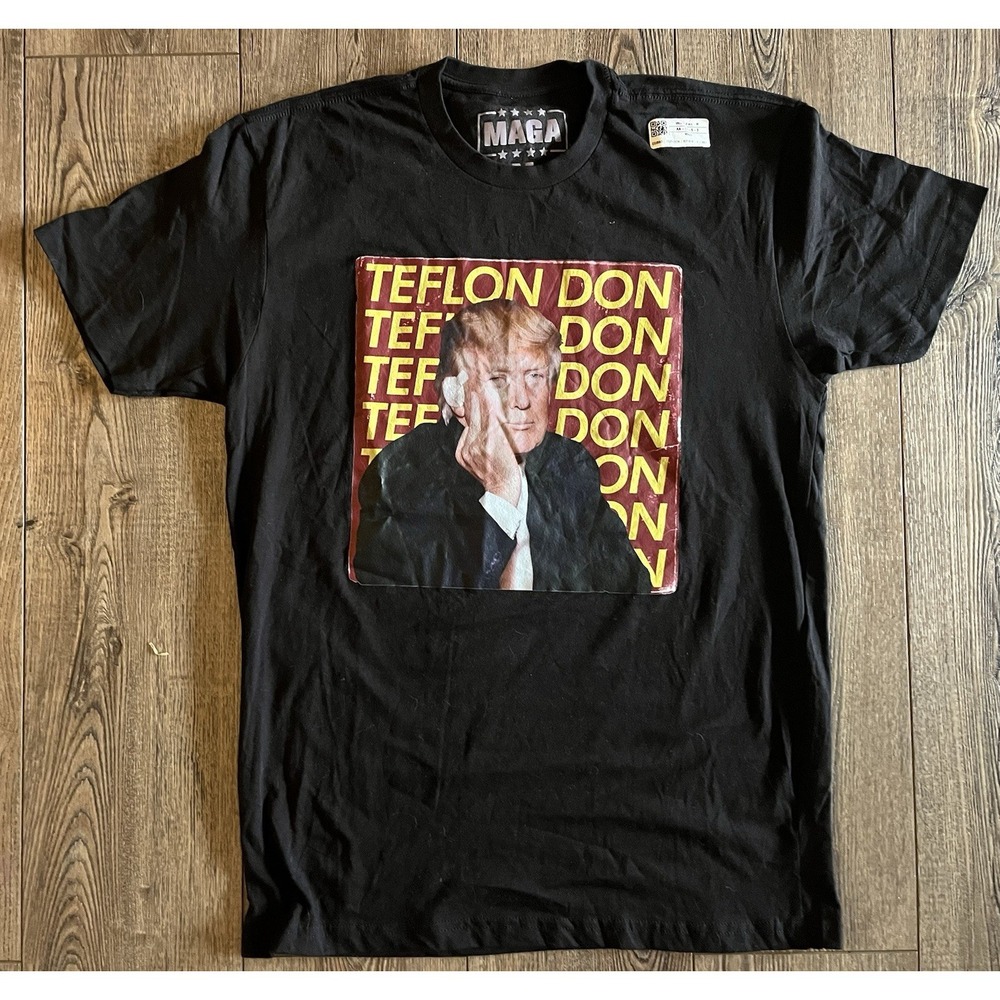 President Trump Donald Trump Teflon Don MAGA Tee Medium Black